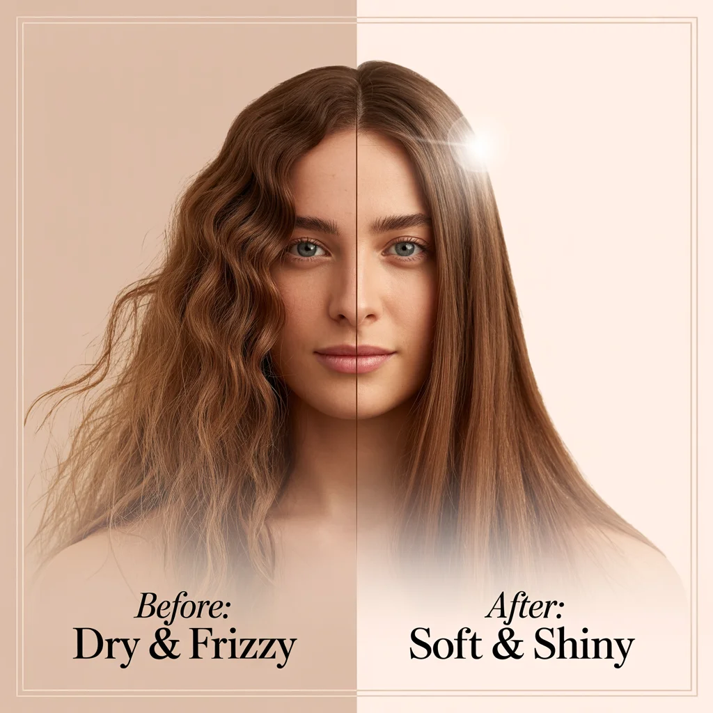 Hair care results and transformation showcase